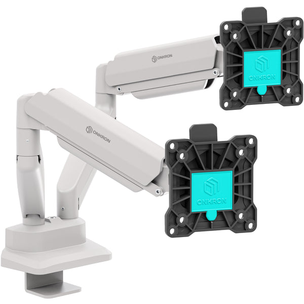 Dual monitor desk mount 13"–32", black & white G160