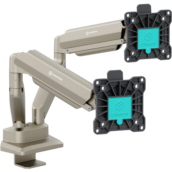 Dual monitor desk mount 13"–32", champagne G160