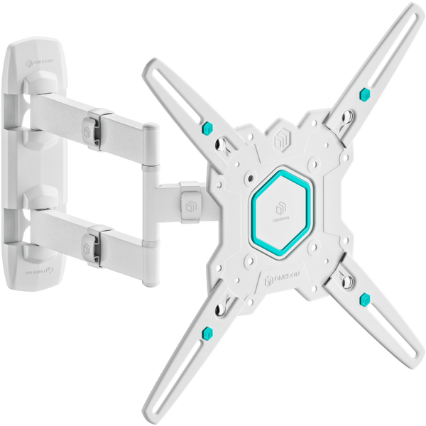 Full-Motion TV Wall Mount for 32"-65" max 35 kg, White M4