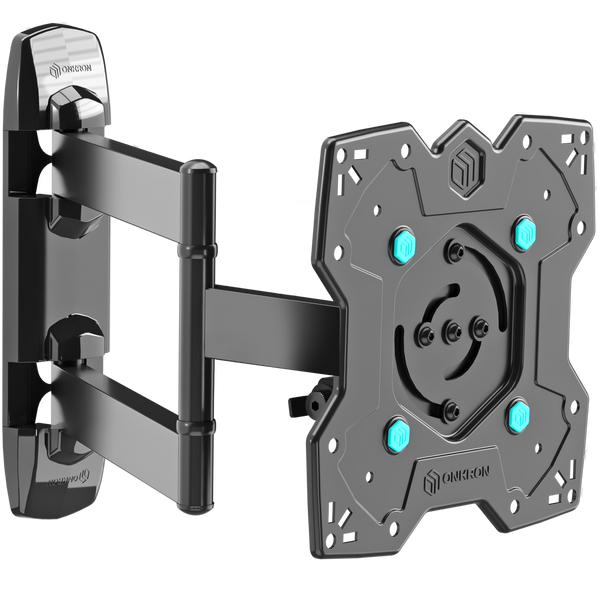 Tilting and swiveling TV bracket for 17"-43" with rotation max 35 kg, black M4SR