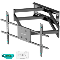 Tilting and swiveling TV bracket for 42