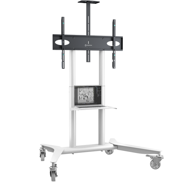Mobile TV stand for TVs 55"-90", max 90 kg, white TS1871