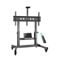 Motorized mobile TV stand for TVs or interactive panels 50
