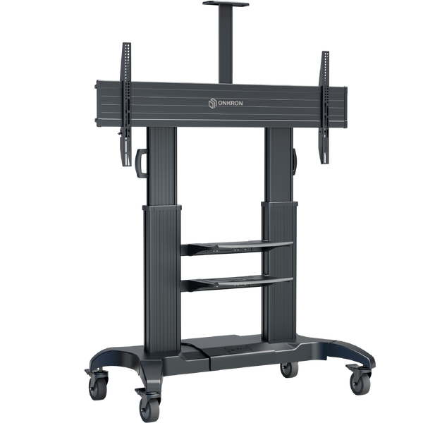 Mobile TV stand for TVs or interactive panels 60"-100", max 136.4 kg, black TS2811