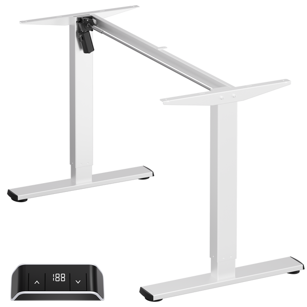 Motorized Under Desk with Height Adjustment max 70 kg, White WDF221E