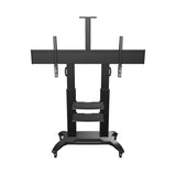 ONKRON Mobile TV Stand Rolling TV Cart for 60 to 100-Inch Screens up to 136,4 kg TS2811 Black