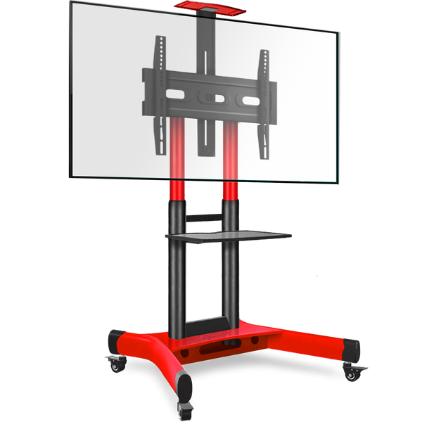 Mobile TV stand for 40"-70" max 46 kg, red TS1551