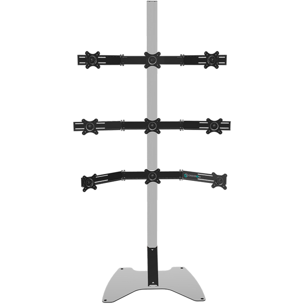 Freestanding TV Stand for 9 Screens 18"-26" max 90 kg, silver FSPRO1L-33